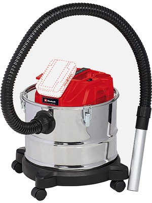Einhell Akülü Kül Süpürgesi TE-AV 18/15 Li C-Solo Power X-Change (18V, 100 mbar emiş gücü, 15 L hazne, filtre temizleme sistemi, akü dahil değildir) - 2351700