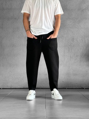 Cocopelli Erkek Siyah Baget Pantolon Ön Cep Detaylı COC1875