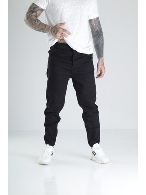 Siyah Kot Jogger Pantolon