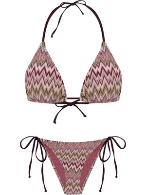 Triko Üçgen Bikini Takım