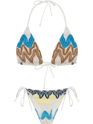 Triko Üçgen Bikini Takım