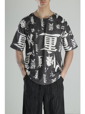 Chinese Detaylı Pamuk T-Shirt