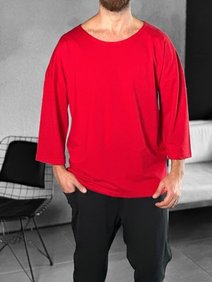 Fakir Kol Kırmızı Bohem T-Shirt