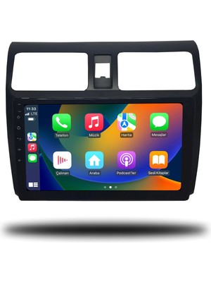 SmartGO Suzuki Swift 2006-2011 6+64 GB Android Carplay Multimedya Sistemi Teyp Lüks Ekran  Wİ-Fİ (Yazılımsal)