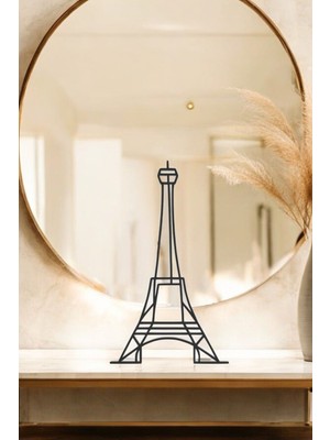 Eiffel Kulesi Line Art Figür - Minimalist Dekor & Koleksiyon, Ev Dekoru, 3D Baskı