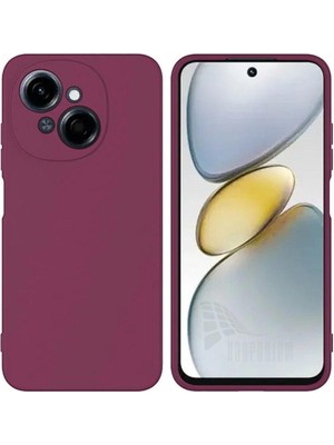 Tecno Spark Go 2025 Uyumlu Silikon Kılıf - Kamera Korumalı Esnek Pastel Renk Kapak - Mürdüm
