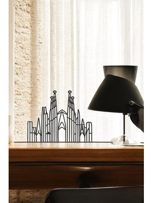 Kutsal Aile Line Art Figür - Minimalist Dekor & Koleksiyon, Ev Dekoru, 3D Baskı