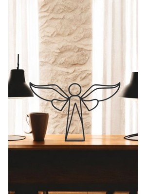 Melek Line Art Figür - Minimalist Dekor & Koleksiyon, Ev Dekoru, 3D Baskı