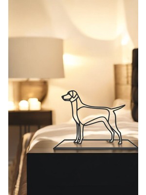 Köpek Line Art Figür - Minimalist Dekor & Koleksiyon, Ev Dekoru, 3D Baskı