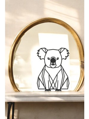 Koala Line Art Figür - Minimalist Dekor & Koleksiyon, Ev Dekoru, 3D Baskı