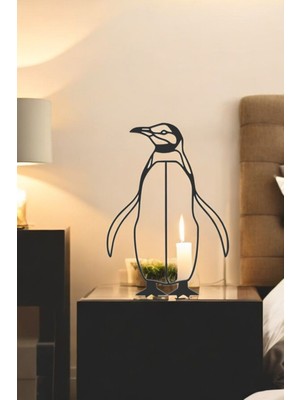Penguen Line Art Figür - Minimalist Dekor & Koleksiyon, Ev Dekoru, 3D Baskı
