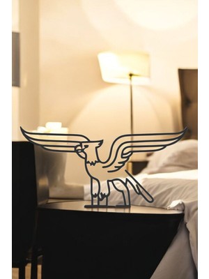 Grifon Line Art Figür - Minimalist Dekor & Koleksiyon, Ev Dekoru, 3D Baskı