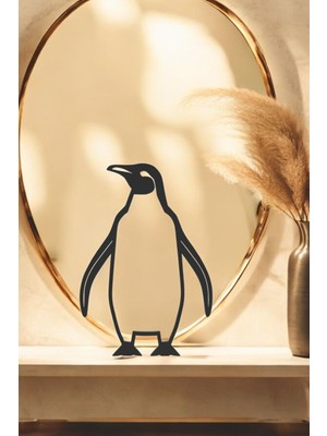 Penguen Line Art Figür - Minimalist Dekor & Koleksiyon, Ev Dekoru, 3D Baskı