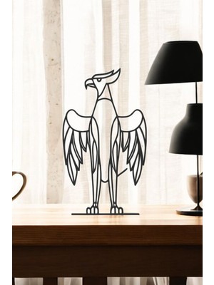 Grifon Line Art Figür - Minimalist Dekor & Koleksiyon, Ev Dekoru, 3D Baskı