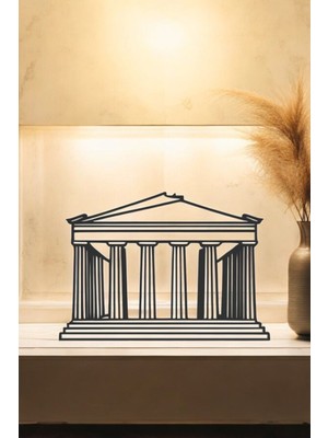 Partenon Line Art Figür - Minimalist Dekor & Koleksiyon, Ev Dekoru, 3D Baskı