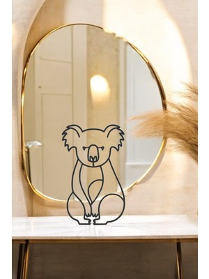 Koala Line Art Figür - Minimalist Dekor & Koleksiyon, Ev Dekoru, 3D Baskı