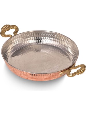 Bakır Tava Darbeli 22CM