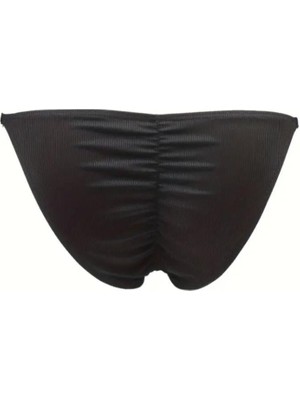 Erkek Siyah Büzgülü Slip Iç Giyim