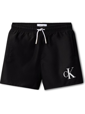 Calvin Klein Siyah Erkek Çocuk Şort Mayo KV0KV00056BEH