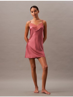 Calvın Kleın Essentıal Satın Chemıse Gecelik