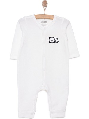 Hellobaby Yenidoğan Unisex Patiksiz Tulum Ekru