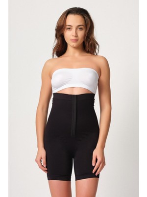 Siyah Mı Emay 2087 Önden Agraflı Paçalı Korse