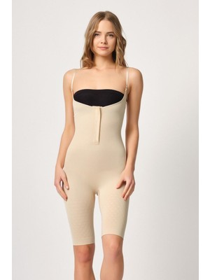 Ten Mı Emay 2093 Ön Agraflı Göğsü Açık Paçalı Boy Korse