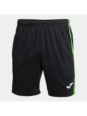 Joma Erkek Futbol Kamp Şort Open Bermuda Siyah Fluor Yeşil 102252.117 Rahat Paça Tipi