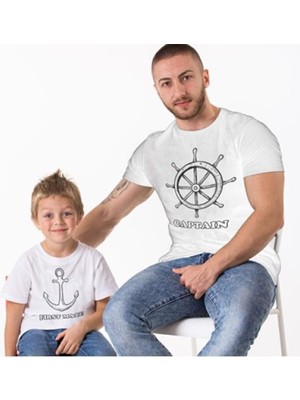 Captain First Mate Baba Oğul Zıbın Tshirt (Tek Ürün Fiyatıdır Kombin Yapmak Için 2 Adet Sepete Ekley