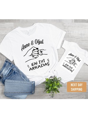 Anne Oğul En Iyi Arkadaş Zıbın (Tek Ürün Fiyatıdır Kombin Yapmak Için 2 Adet Sepete Ekleyiniz)