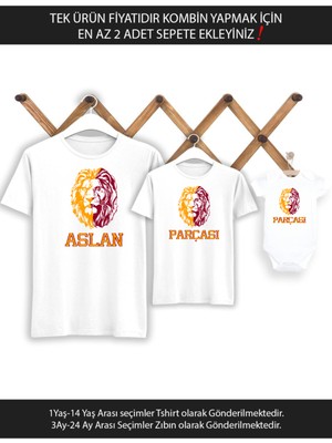 Sarı Kırmızı Aslan Parçası Baba Oğul Kız Tek Ürün Fiyatıdır Kombin Yapmak Için En Az 2ADET Sepete Ek