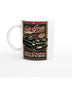 Ink-N-Iron Festival 2011 Klasik Araba Temalı Kupa Bardak