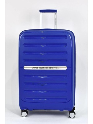 Benetton Büyük Boy %100 Polipropilen Valiz Mavi Bnt1000