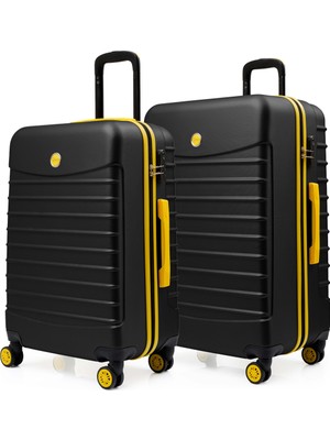 2'li Valiz Seti Büyük Boy - Orta Boy Siyah 1168