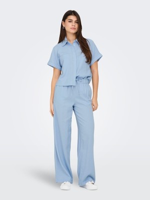 Only  Onlcaro S/s Lınen Bl Boxy Shırt cc Pnt 15338744