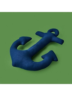 Evidea Soft Çapa Figürlü Yastık - Lacivert - 28X40 cm