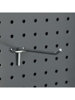 Rafburada 10 Adet Delikli Panel Kancası - Aksesuar Kancası - 3.00 cm-30 cm