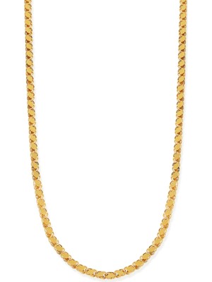 8 Ayar Altın Pullu Zincir Kolye 3.5 Mm