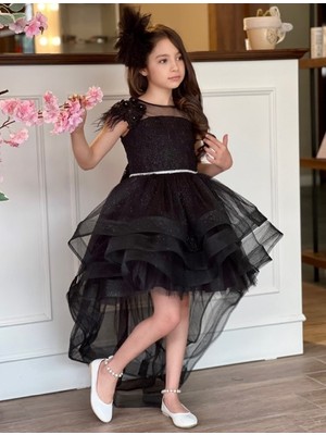 Uğur Böceği Çocuk Kat Kat Abiye Kostüm 3'lü Set