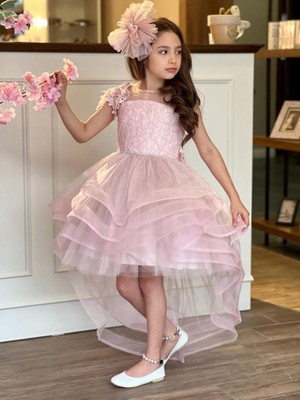 Uğur Böceği Çocuk Kat Kat Abiye Kostüm 3'lü Set