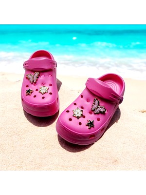 Çocuk Günlük Taş Sticker Detaylı Eva Deniz,plaj,sahil Terliği