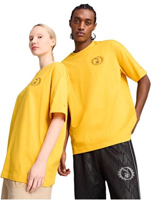 Puma Puma x Harry Potter Tee Unisex Günlük Tişört 63009234 Sarı