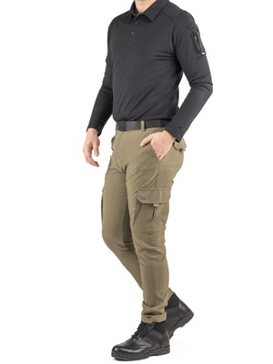 Erkek Taktik Outdoor Kargo Pantolon – Suya Dayanıklı, Esnek ve Çok Cepli Haki Renk