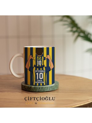 Kişiye Özel Baskılı Taraftar Bjk-Gs-Fb-Ts Baba-Oğul-Kız Tasarımlı Porselen Kupa