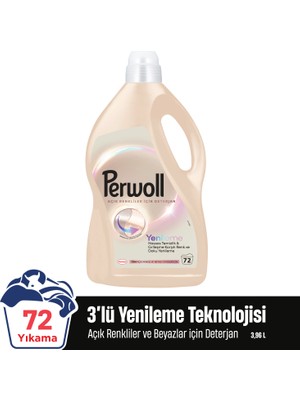 Perwoll Açık Renkliler İçin Hassas Sıvı Bakım Deterjanı 3960Ml (72 Yıkama)
