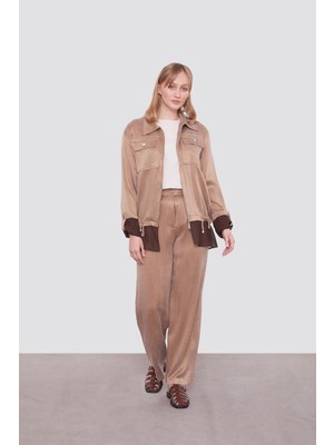 Vizon Tül Manşet Detaylı Cupra Ikili Takım