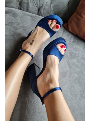 024 3051 Topukla Kadın Platform Topuklu Abiye Ayakkabı