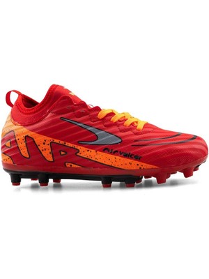 Garantili Orijinal Bilekli Çoraplı Krampon Halı Saha 40-41-42-43-44 Numara Kırmızı Renk