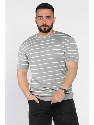 Mishar İtalia Erkek Bisiklet Yaka Çizgili Triko Tişört P-00015983