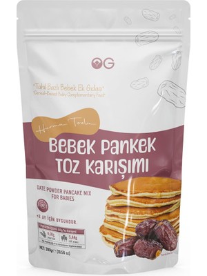 OG natural Hurma Tozlu Bebek Pankek Toz Karışımı 300 Gr +8 Ay